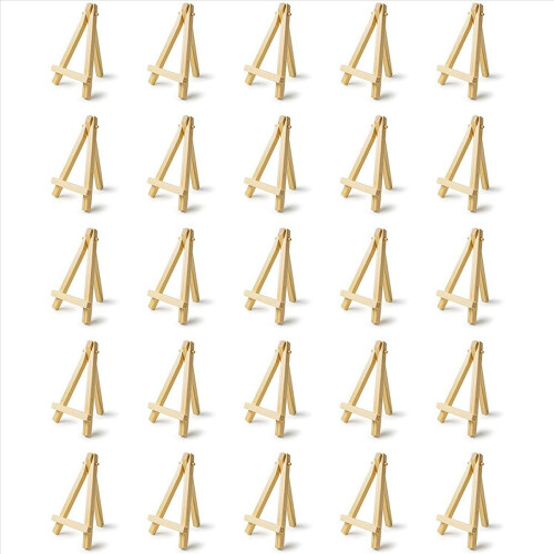 25 stycken mini 13 cm trästaffli. Visitkort, displayfoton 1