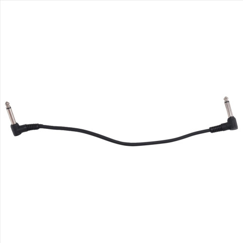 6 st 6 tums gitarrpatchkablar, svart gitarrpedalkabel effektkabel 1