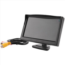 Monitor TFT 5 cali 800x480 z podwójnym uchwytem montażowym do samochodu