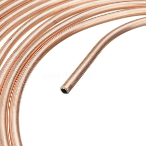 2-pack 25ft koper-nikkel remleidingset 3/16 inch buitendiameter + 30 moeren 1