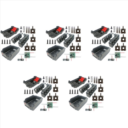 5x litiumjonbatterifodral för 18V, 10 hål (ingen original)
