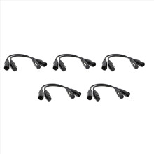 XLR mâle 3 broches vers XLR femelle 5 broches pour microphone et éclairage de scène