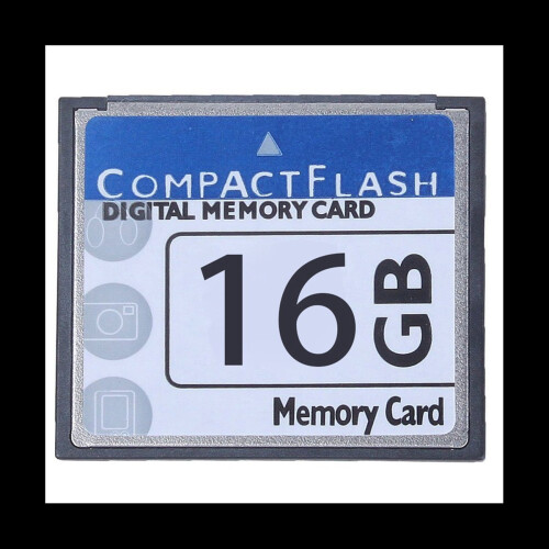 Profesjonelt 16 GB Compact Flash-minnekort (hvitt og blått) 1