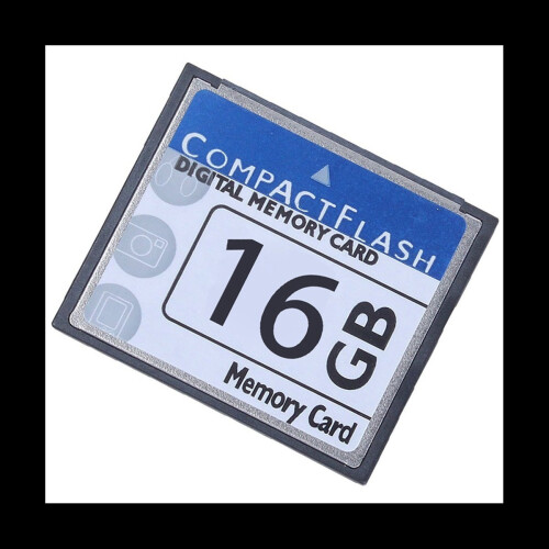 Profesjonelt 16 GB Compact Flash-minnekort (hvitt og blått) 2