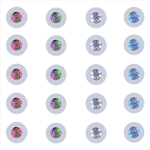 25 Pcs LED Coaster Round Flash Cup Mat Sticker Lights 1