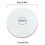 25 Pcs LED Coaster Round Flash Cup Mat Sticker Lights 4