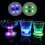 25 Pcs LED Coaster Round Flash Cup Mat Sticker Lights 6