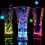25 Pcs LED Coaster Round Flash Cup Mat Sticker Lights 7