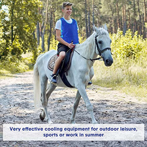 2 Pcs Cooling Vest With 48 Pcs Ice Pack Adjustable Ice Vest 2