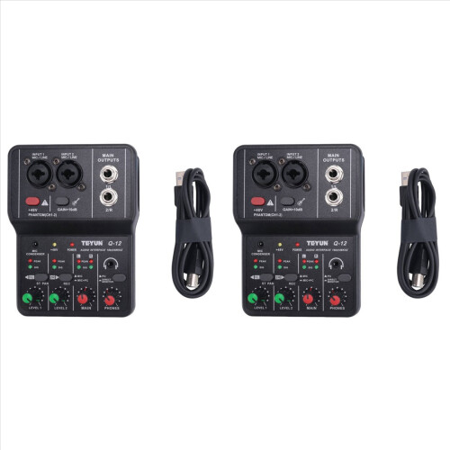 Placă de sunet stereo pentru computer cu 4 canale, 48V, interfață Q-12