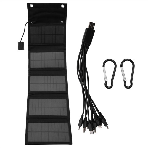 Πτυσσόμενος φορτιστής ηλιακού πάνελ USB 12W για πεζοπορία κινητού τηλεφώνου 1