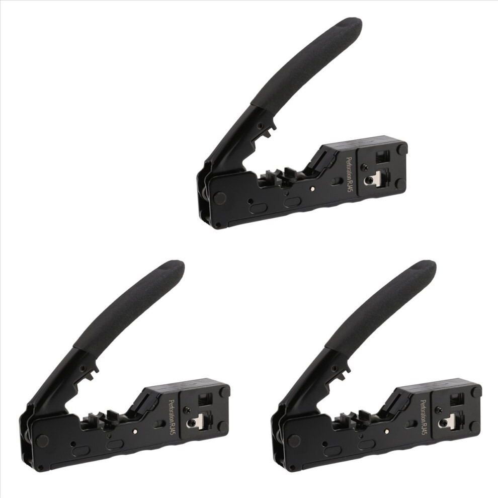 3X Cat5 Cat6 Cat7 Pass Through Crimper For Rj45 Rj12 Rj11 Network 4853004669058
