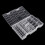 Transparent Aa Aaa C D 9v Hard Plastic Battery Case Holder Storage Box 9