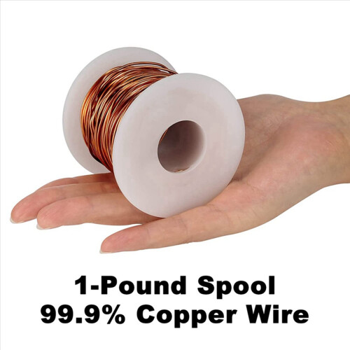 99,9% μαλακό σύρμα χαλκού, 16 Gauge/ 1,3 mm διάμετρος, 127 πόδια / 39 μέτρα 1
