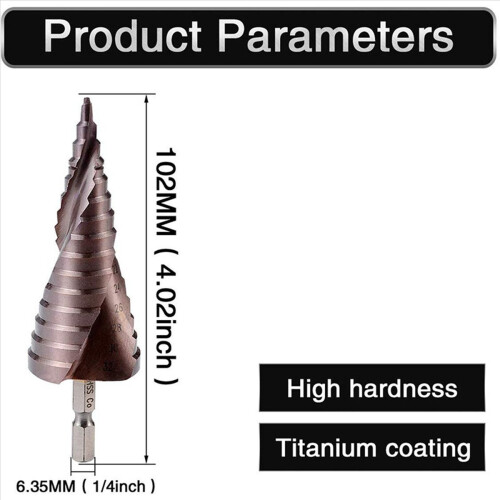 M35 HSS Co Step Drill Bit Cobalt Cone Drill Bits 4-32Mm Hole Saw Tool 1