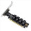 NGFF PCI-E 16X til 4 porte U.2 NVME Split-udvidelseskort SFF-8639/8643 2