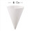 White Paper Cone Cups, Snow Cone Cups,Leakproof Paper Cups 600Pcs 3