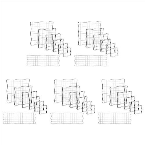 7 Pieces Clear Stamp Blocks, Acrylic Stamping Blocks Tools Set