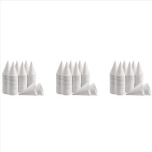 White Paper Cone Cups, Snow Cone Cups,Leakproof Paper Cups 600Pcs