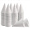 White Paper Cone Cups, Snow Cone Cups,Leakproof Paper Cups 600Pcs 2
