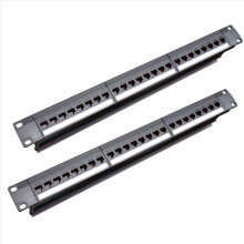 Θύρα επαφής RJ45 CAT6 RJ45 24 θυρών 1U 19 ιντσών (Θύρα επαφής RJ45)
