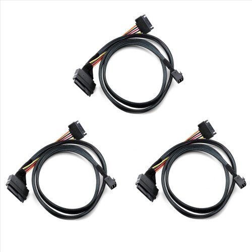 Ενσωματωμένο καλώδιο 12G Mini SAS HD σε U.2 / SFF-8643 σε SFF-8639 0,5M 1