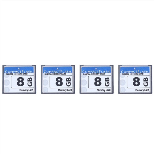 Profesjonelt 8 GB Compact Flash-minnekort (hvitt og blått)