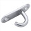 6 Pack Stainless Steel Ceiling Hooks M5 Oval Open Hooks Wall Mount 4