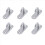 6 Pack Stainless Steel Ceiling Hooks M5 Oval Open Hooks Wall Mount 2