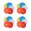 40Pack Flat Disc Markers Football Speed Agility Training Markers 1