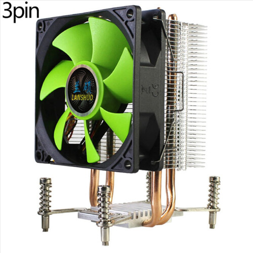 CPU hűtő 2 hőcsöves hűtőventilátor (3 tűs egyventilátoros) 1