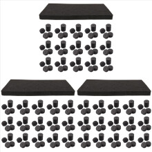 120 peças de colares clones de jardim, inserções de neoprene, bloco de esponja