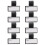8Stk Stethoskop Id Tags Aus Robustem ABS Material, Schwarzes Design 1