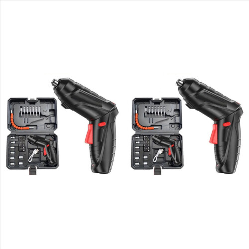 Oplaadbare mini-elektrische schroevendraaier 90-180 draaibare handgreep LED