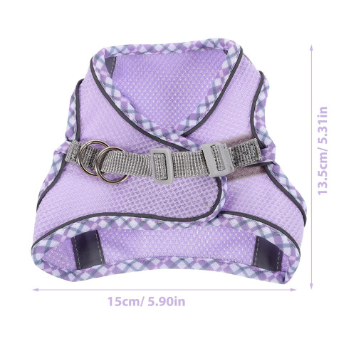 1 Set Katzenleine Weste Welpe Polyesterseil Lila 1