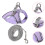 1 Set Katzenleine Weste Welpe Polyesterseil Lila 4