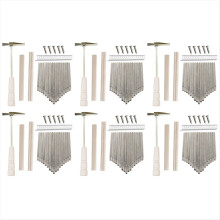 Kit de bricolage Kalimba 17 touches, pièces de rechange pour piano à pouce avec pont de touches