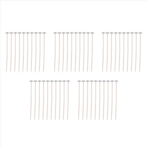 100 pavios para velas de soja, pavio de vela pré-encerado de 8 polegadas com base 1