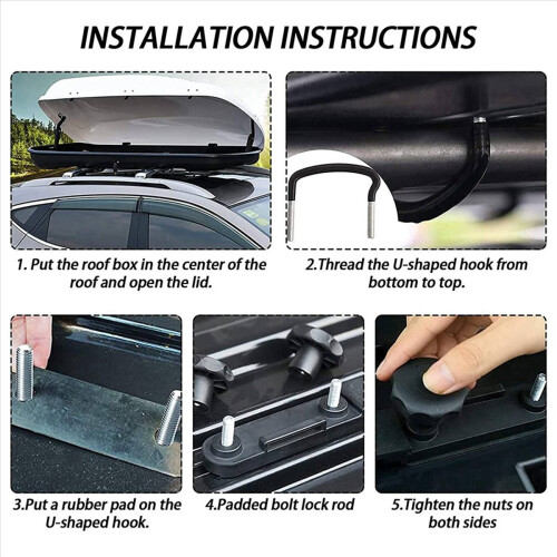 8 PCS Autodach Gepäckzubehör Van Montagezubehör Kit 2