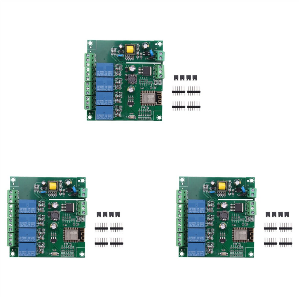 Esp8266 Esp-12F Wifi Module 4Channel Ac90-250V/Dc7-30V/5V Delay Relay 4853004680015