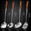Long Handle Stainless Steel Wok Spatula Kitchen Slotted Turner Set 3