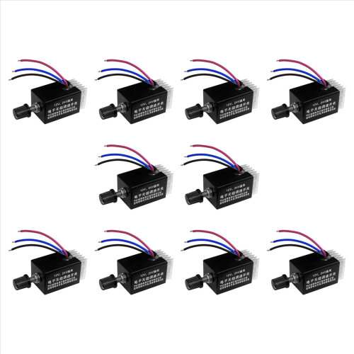 1 stk. motorhastighetsregulator 12V/24V 10a motorhastighetskontrollerbryter