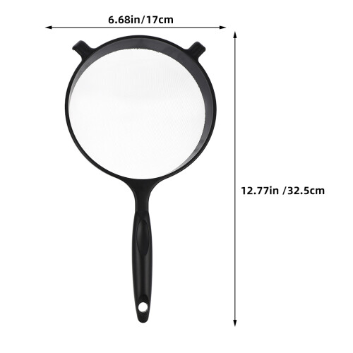 Sieb Handfilter Backwerkzeug Sichter Backfilter Pp Black 1