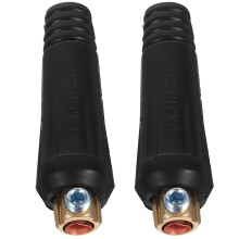 1Set Schweißkabel Steckverbinder Quick Fitting ABS Kupfer Schwarz