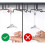 Vinglassstativ, 3 rader glassholder i metall til bar osv. 6
