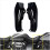 3X Motorrad Gloss Black Mid-Frame Air Deflektor Hitzeschild 1