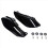 3X Motorrad Gloss Black Mid-Frame Air Deflektor Hitzeschild 3