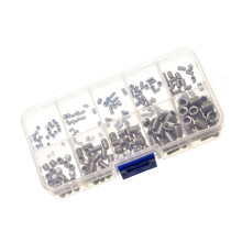 200Stk Edelstahl Grub Schrauben Silber Hex Innensechskant Für Hardware
