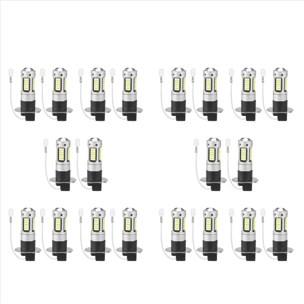2Pcs H3 Super Bright Led Fog Driving Drl Bulbs 6000K Light/White 4853004689476