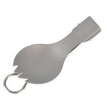 Klappbarer Titan Besteck Set Silber Leicht Camping Outdoor Travel